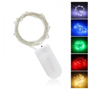 5M 3M 2M 1M LED Copper Silver Wire String Lights Fairy Garland For New Year Christmas Home Wedding Decoration Battery