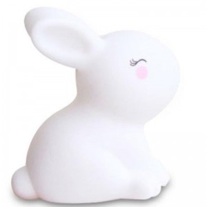 Keep out glue small white rabbit night lamp toy decoration