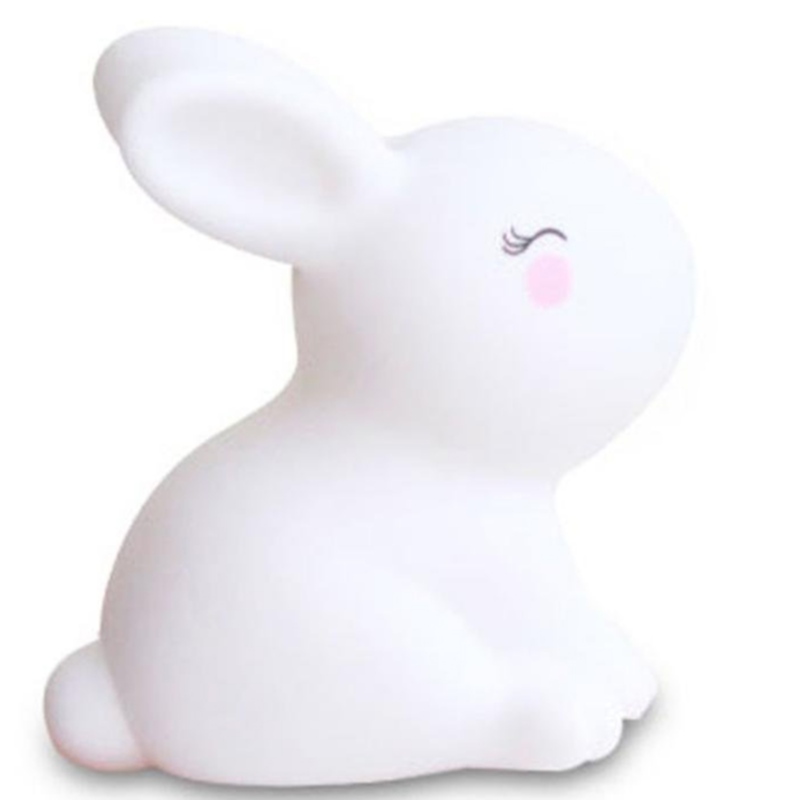Keep out glue small white rabbit night lamp toy decoration